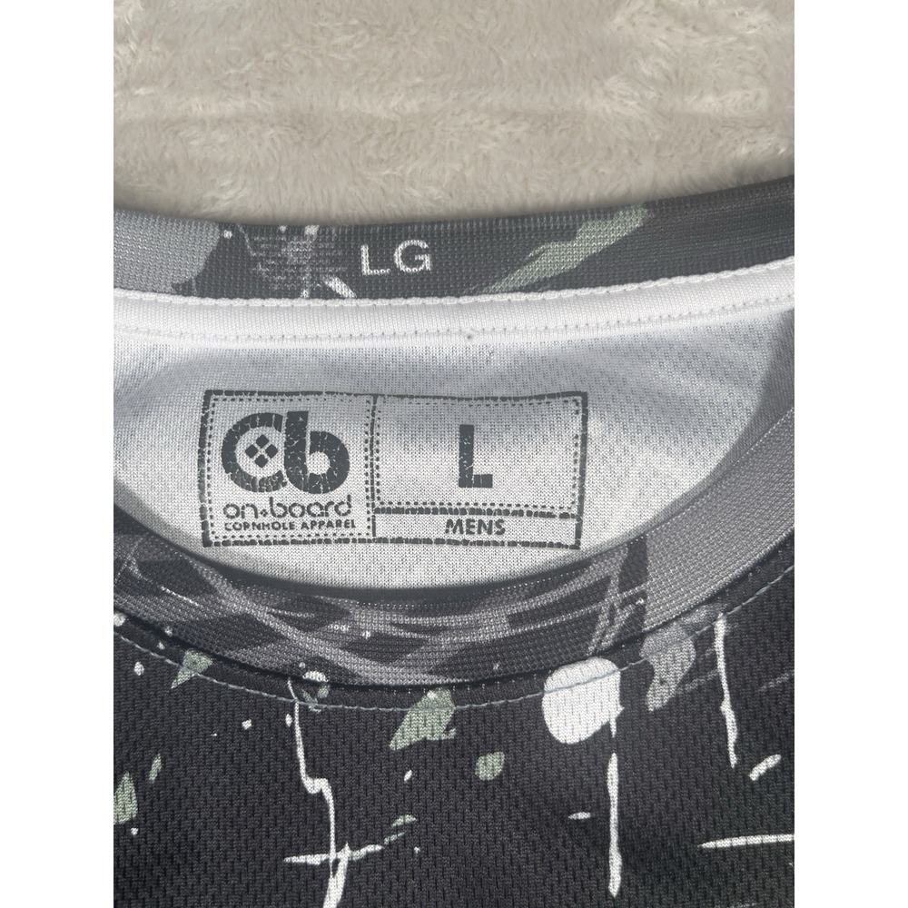 On Board Apparel 27 Feet Cornhole Magazine Competiton Shirt Men's L‎ - Picture 3 of 7
